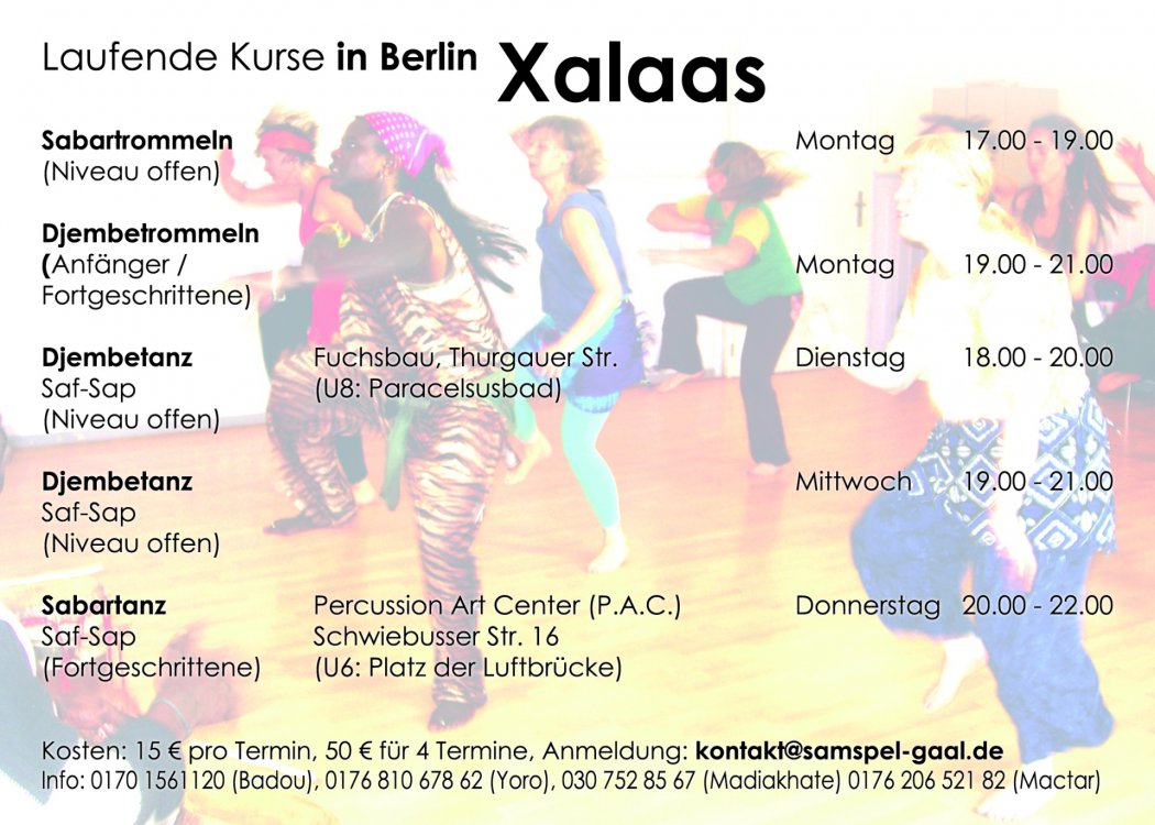 Xalaas laufende Kurse